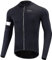 Dooy Men's Cycling Jersey Winter Thermal Long Sleeves Bike Jersey Breathable Softshell Jacket with Full Zipper and Rear Pockets (Black, M)