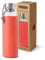 Black+Blum Glass Leak-Proof, Lightweight Travel Water Bottle with Protective Sleeve, Stainless Steel, Nylon, Polypropylene and Silicone, Coral, 600 ml