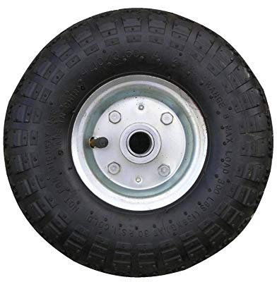 TRIGANO Galet de Roue Jockey Gonflable - Métal - Diamètre 260mm