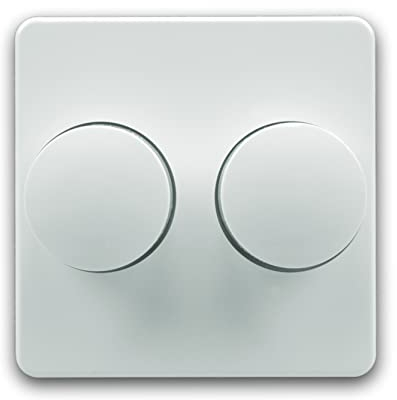 OPUS® 1 Abdeckung für Doppel Dreh-Dimmer Farbe reinweiß