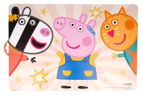 Stor Peppa Pig Freundlichkeit ZÄHLT TISCHSET