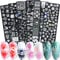 Christmas Nail Art Stamping Plate - JMEOWIO 6 Sheets Snowflake Reindeer Image Plate Nail Art Design Stamp Kit Manicure Template Set