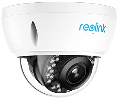 Reolink 4K PoE Security Camera Outdoor with Person/Vehicle Detection, IK10 Vandal Proof, 5X Optical Zoom, Time Lapse, Smart Motion Alert, Support microSD Card Slot for 24/7 Recording, RLC-842A