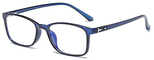 ANRRI Blaulichtfilter Brille Computerbrille Gaming Anti Belastung Deraugen UV Blaues Blockiert Superleichte Verringerung der Augenbelastung Mode für Damen Herren (Blau, Blaulichtblockierend)