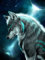 Meecaa Diamond Painting Set Full Bilder Wolf Tier Mond Urwald, 5D Diamant Painting Diamant Malerei mit Zubehör 30x40cm (Wolf 1)