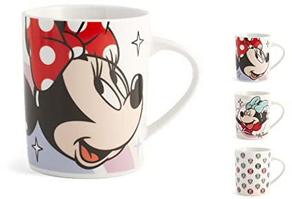 Home Minnie Surething Set 6 Mug, Porcellana, 330cc