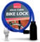 SOL 65cm Cable Bike Lock with Keys, Blue Colour High-Security Chain for Bicycle, Cycle, Cycling, and Kids E-Scooter, Heavy Duty Anti-Theft Padlock, Multipurpose, Perfect for Protecting Against Theft