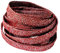 BupiMufi Cordones planos de 9-10 mm de ancho con purpurina [ de material mejorado] resistentes a la rotura metálicos brillantes cordones de zapatos con diseño Bling, rojo, 120