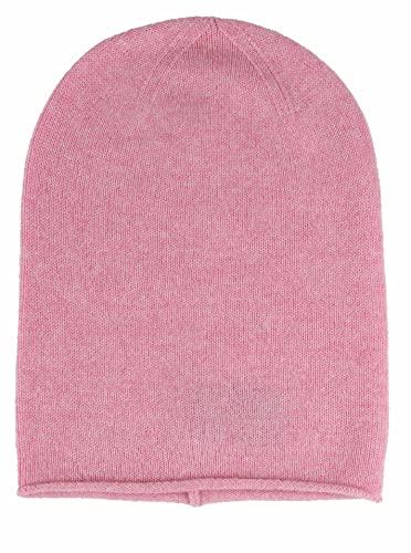 Zwillingsherz Slouch-Beanie-Mütze aus 100% Kaschmir - Hochwertige Strickmütze für Damen Mädchen Jungen - Hat - Unisex - One Size – Mütze warm weich kuschelig im Frühjahr Herbst und Winter