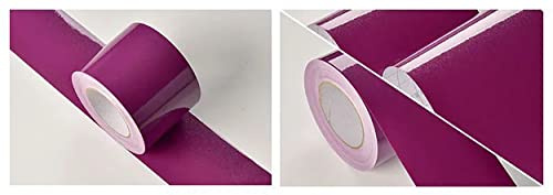 VisitRyl TapetenbordüRe Selbstklebend Vinyl Sockelleiste Dekorative BordüRe Selbstklebende Home BordüRe KüChe TapetenbordüRe Selbstklebend FüR Badezimmer Wohnzimmer Lila Perle 5cm X 500cm