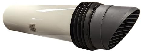 SwiftAir 100mm High Rise Duct Round Cowled Through Wall Duct Vent Kit White Brown Cotswold Black Terracotta Brick (Grey)