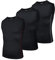 AMZSPORT Herren Kompressions-Tanktop Ärmellos Funktionsshirts Baselayer Unterhemd Schwarz(3er Pack) XL