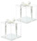 KAIAIWLUO Cake Box Transparent mit Deckel,2 PCS Kunststoff Präsentationsboxen mit Sockel Tortenschachtel Würfelschachteln 6 Inch für Geburtstag Valentinstag Hochzeit (Bänder Sind Nicht Enthalten)
