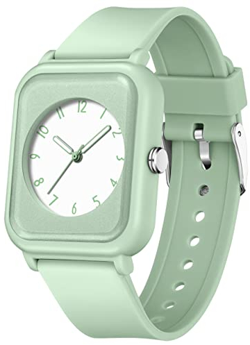 Uhr Damen Armbanduhr Kinderuhr Mädchen Junge Jelly Süßigkeiten Damenuhr mit Silikonarmband 5ATM Wasserdicht Lichtabsorbierender Zeiger Buntfarbig Frauen Uhren Analog Quarz Sportuhr Uhren Kids Watch