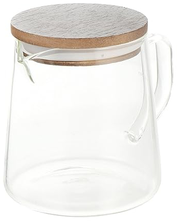 1 Pc Cafetera De Cristal Jarra De Jarra De Agua Cafetera Tetera Olla Jarra Olla De Agua Helada Jarra con Tapa Nevera De Cerveza Botellas De Agua Clara Compartir Olla Bebidas Vidrio