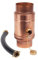zbs24 Kupfer Regenwassersammler 87mm Set 1, Wassersammler mit automatischer Füllstop, mit Schlauchverbindung 30cm für Auffangbehälter, Made in Germany, 85% Wasserertrag