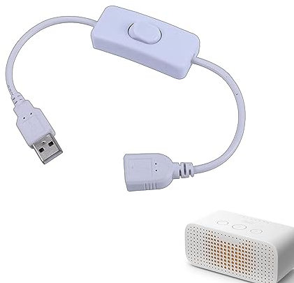 caits Interrupteur en ligne CC - Manuel DC5521 Interrupteur à bouton-poussoir de câble en ligne, accessoires électriques Outil de contrôle de la lumière pour lampes de table, lampes sur pied, lampes