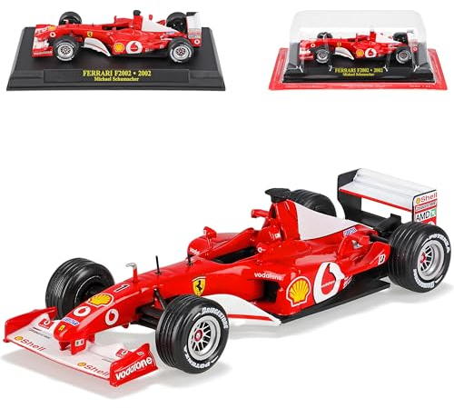 Ixo Ferrari F1 F2002 Weltmeister 2002 Michael Schumacher mit Sockel 1/43 Modell Auto
