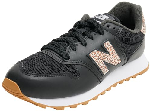 New Balance Damen 500 Sneaker, Schwarz (1), 36.5 EU