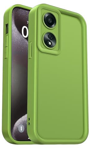 PanXCase Funda para OPPO A58 4G - Carcasa Silicona Delgada Suave Ligera Elegante Diseño, Protección Cámara Antichoque Antiarañazos Cover (Verde)