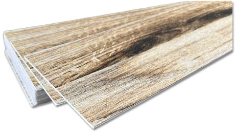 DECCART | Selbstklebende Wandpaneele Holzoptik – Wandverkleidung für Innenräume – Selbstklebend -Einfach zu montierende Paneele für die Wand | 10x60cm | M-44-20 Stk