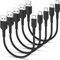 Acecene 30cm USB to USB C Cable Short, 5 Pack 3A Fast Charging USB C Charger Cable, Handy USB Type C Data Transfer Cord For Samsung Galaxy, Hawei mate 70/60/50/60/40, Xiaomi, Google, Oneplus - Black