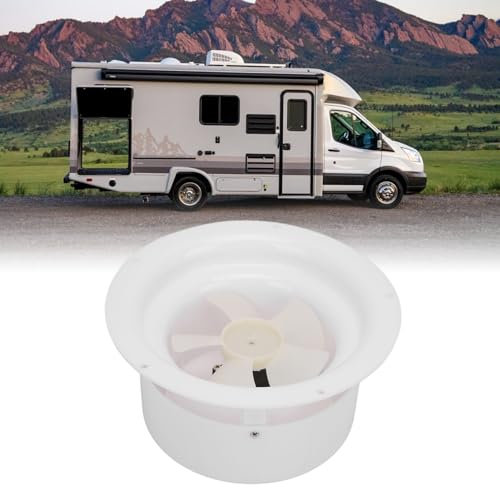 Ausla Ventilatore Aeratore Ad Energia Solare, Ventilatore da Tetto per in ABS Silenzioso da 17,2 Cm, Camper, Barca, Roulotte, Campeggio, Veicolo, Ventilatore Solare