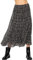 SASSYCLASSY Gepunkteter Winterrock Damen Knielang - Tüllrock - Plisseerock Lang - Chiffon Rock Festlich Schwarz Mit Punkten Offwhite - Midi Faltenrock Lang Größe S