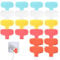 Cable Labels - 20X Cord Tags | Reusable Wire Markers, Write Cable Identifier Assorted Colors, Organizing Wires and Identification