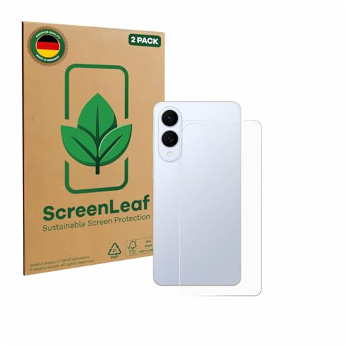 ScreenLeaf Schutzfolie für Samsung Galaxy S25 Edge | (Rückseite) 2 Stück Transparenter Displayschutz Made in Germany Klare Displayschutz-Folie Kratzfest