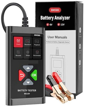 Battery Tester, BM580 Battery Tester 12V 6V Car Battery Charr Tools Start-Up Circut Charging Automotive Analyzer PK KW650 KW208