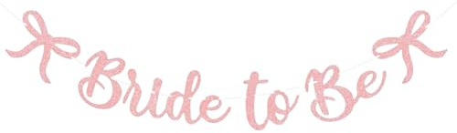 Bride to Be Girlande Banner, Braut to be Deko Girlande Banner, JGA Deko Accessoires Bride to be Banner, Braut Banner Deko, Banner Bride To Be, für Bridal Shower, Hen Party Deko (Rosa)