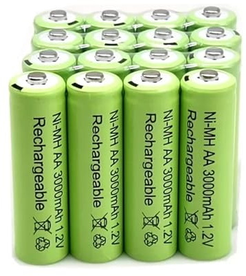 1.2 V AA 3000 MAh NiMH 1.2 V Batterie Ricaricabili Batteria Verde Lampada Solare Da Giardino Torcia Elettrica Lampada Lanterna Torcia(16 PCS Battery)