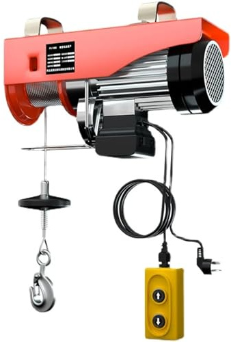 Winch Lifting Scaffold Electric Hoist Crane 100-400kg Lifting Cable Winch For Boat Car Garage Elevator With Wired Remote Control Lifter Winch Hoist Arm