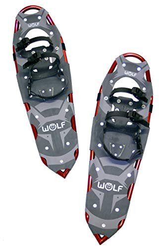WOLF Vulcano 30 Schneeschuhe (Snow Shoes, Schneewanderschuhe, Schneeschuhwandern, Eisschuhe, Schuhe-Krallen, Boa, Harscheisen, Steig Ski, Snow Feat, Tiefschneeschuhe, Spikes, Fersenriemen)
