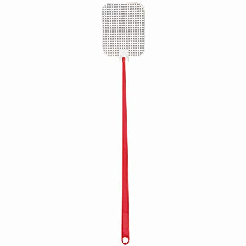 Fliegenklatsche Kunststoff 46 cm | Fliegenklatsche leicht und stabil mit ergonomischem Griff für Mücken, Wespen und Insekten im Haushalt und Garten