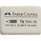 Faber Castell Radiergummi Kautschuk 40x27x13mm weiß für Blei- + Farbstifte