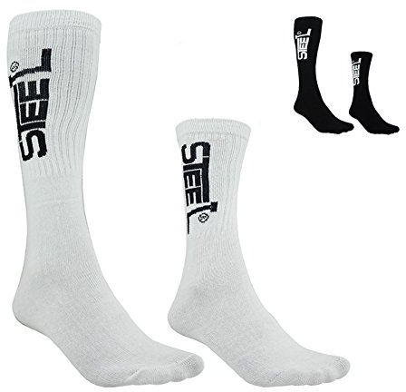 Steel Schlittschuh-Socken Color Weiss/Long