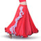 ROYAL SMEELA Bauchtanz Kostüm Damen - Flamenco Rock Maxirock mit Doppelt Schicht Rüschen & Chiffon Schlitz - Zigeuner Bauchtänzerin Röcke - Sexy Swing Rock