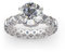 Jeulia 6.55 ct Damen Eternity Ringe Rundschliff Sterling Silber Ringe Schmuck für Verlobungsring Trauring Ehering (53 (16.9))