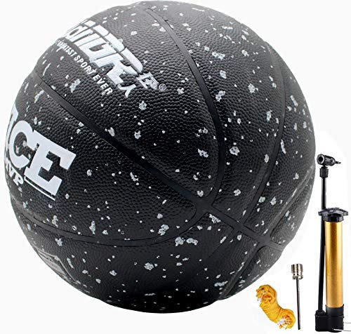 Senston Basketbälle Größe 7 mit Pumpe, Draussen Innen Straße Basketbälle, Kinder & Jugend Ballspiel