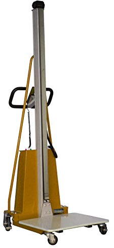 Ergonomischer Hubtisch Minilift Hochhubwagen semi-elektrisch, 150 kg Tragkraft, 2.000 mm Hubhöhe