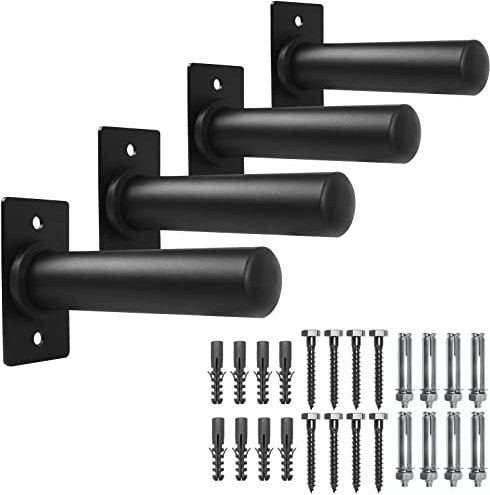 A2ZCARE Wall Mounted Weight Plate Holder – Fits 2” Olympic Weight Plate (Single, Pair & Set of 4) (Set of 4)