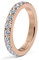 Qudo Vorsteckring ETERNITY BIG Memoryring Edelstahl rosegold PVD beschichtet (56(18))