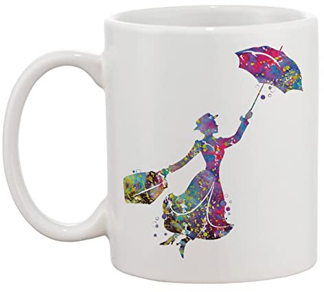 Maria Poppins Künstlerisch Flug Weiße Tasse Kaffee Tee Männer Frauen Keramik Coffee Tea Mug Cup