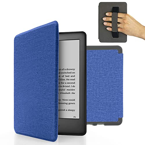 MyGadget Custodia per Amazon Kindle Paperwhite 10a generazione (2019 - J9G29R) - Cover con Funzione Sonno | Sveglia automatica Integrata - Blu Scuro