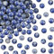 TOAOB 100 Stück Natürliche Edelstein Perlen 8mm Blue Runde Lose Perlen mit Loch zum Schmuck Basteln Auffädeln DIY Armband Halsketten Schmuckherstellung