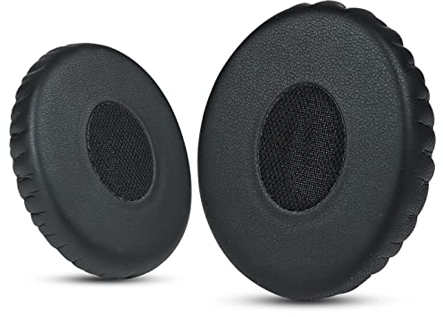 Professionelle Bose On-Ear-Kopfhörer-Ersatz-Pads, Bose OE2 Ersatz-Ohrpolster, passend für Bose Over-Ear 2 (OE2, OE2i), weiches Leder und Memory-Schaum, von Krone Kalpasmos – Schwarz