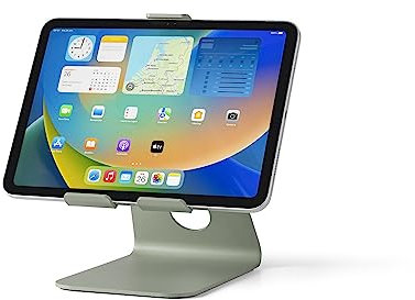 Tabdoq Supporto da tavolo per tablet solido combinabile con tutti i tablet e iPad da 8 a 13 pollici, verde