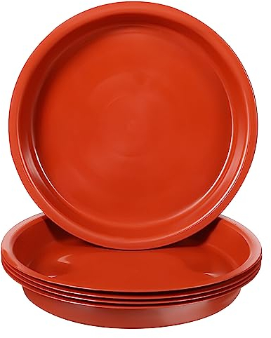 GANAZONO 5 Stück Runde Kunststoff Blumentopf Untersetzer Pflanzen Wasserschale Pflanzgefäß Tropfschalen Für Topfblumen-Untertassen Für Den Innen- Und Außenbereich